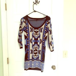 Tribal Aztec sweater dress